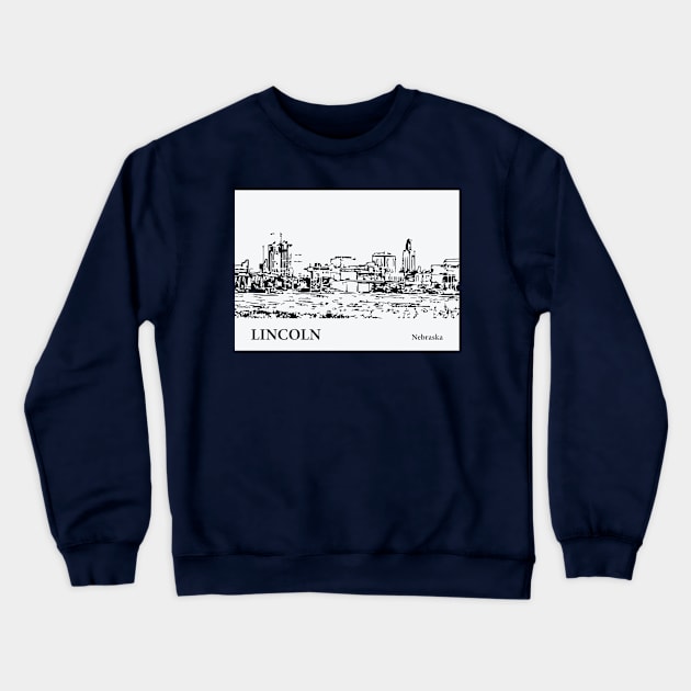 Lincoln - Nebraska Crewneck Sweatshirt by Lakeric